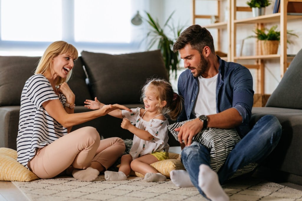 Family enjoying indoor air quality