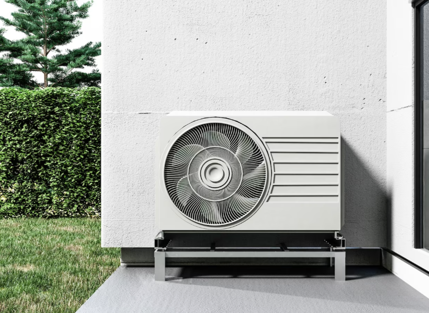An air conditioning system running, but not cooling a room.