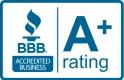 BBB accredited business with A+ rating